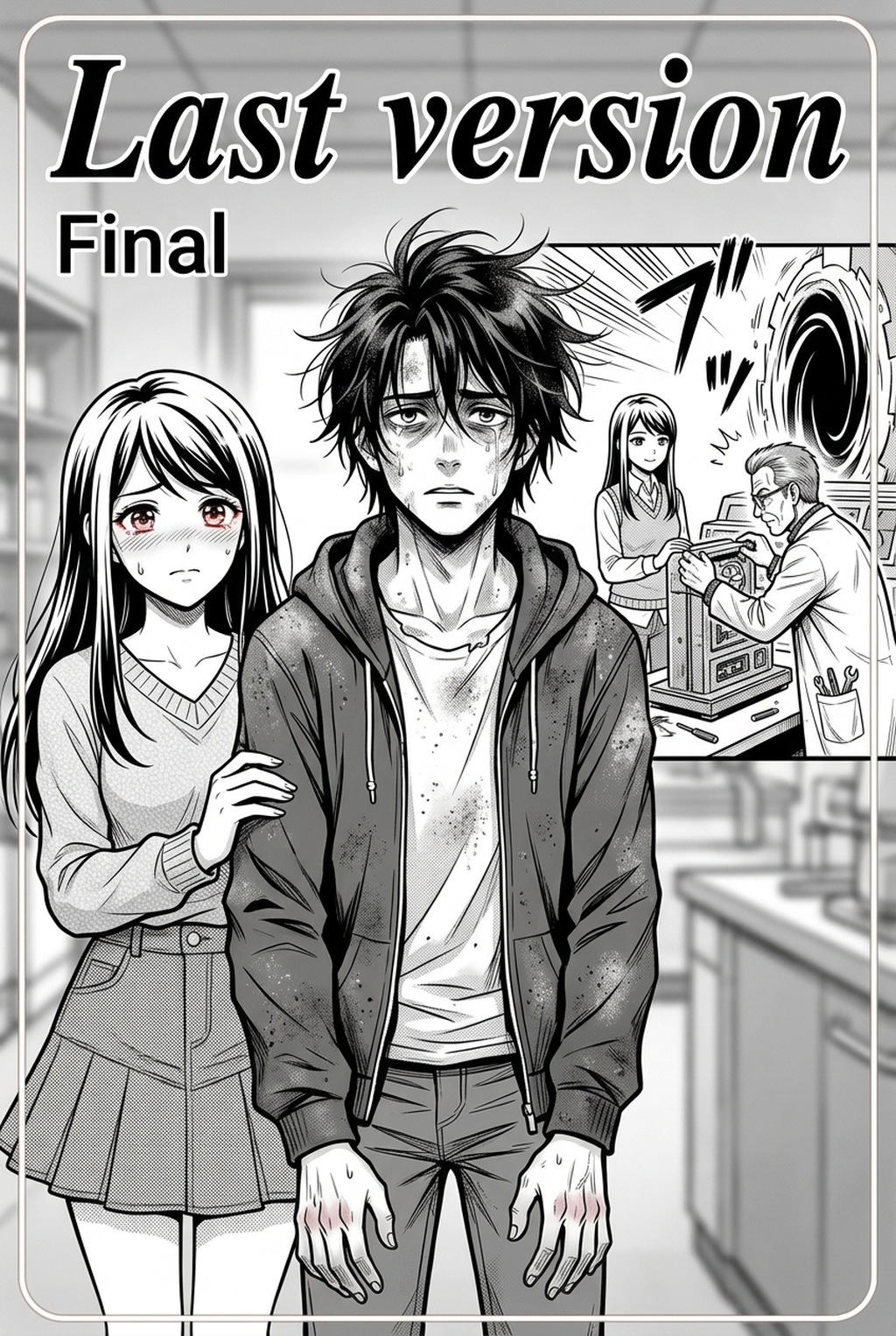 AI Manga Inker for Shonen manga - Mangaka blog illustration