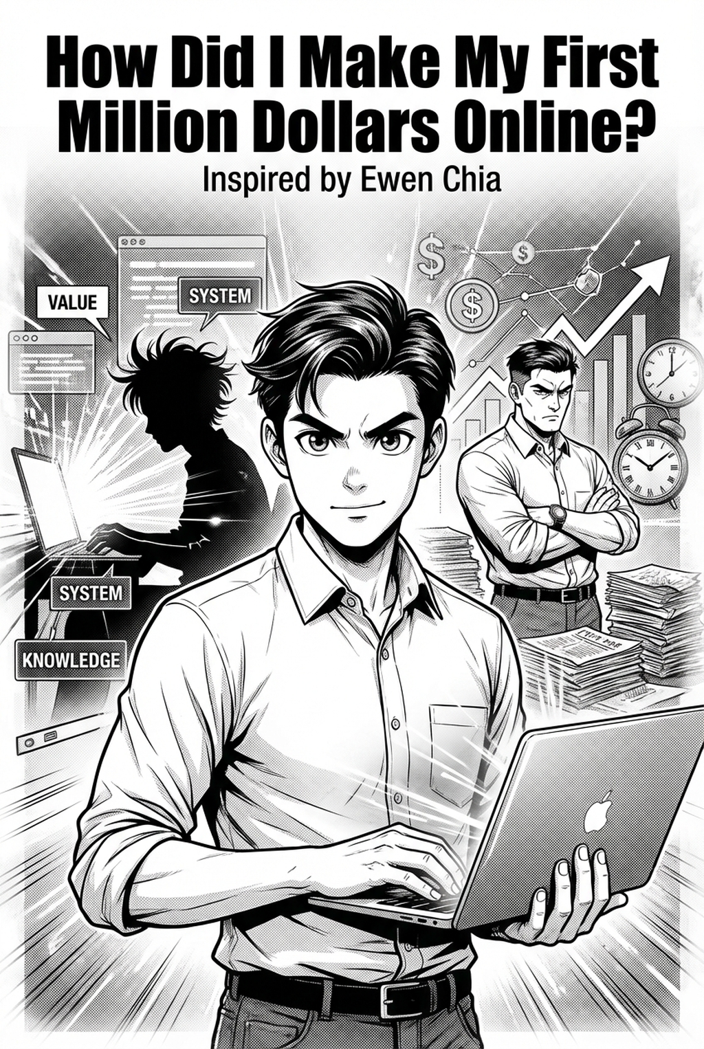manga panel transition generator ai - Mangaka blog illustration