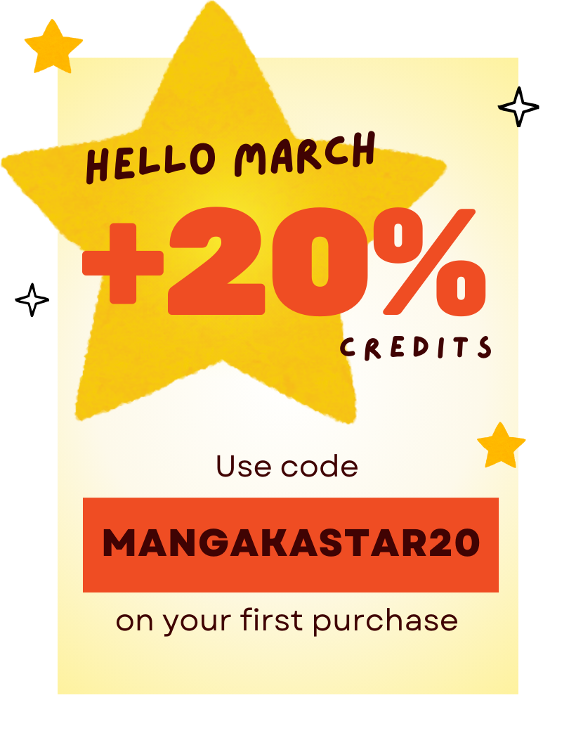 March 2026 Promotion - +20% credits with code MANGAKASTAR20